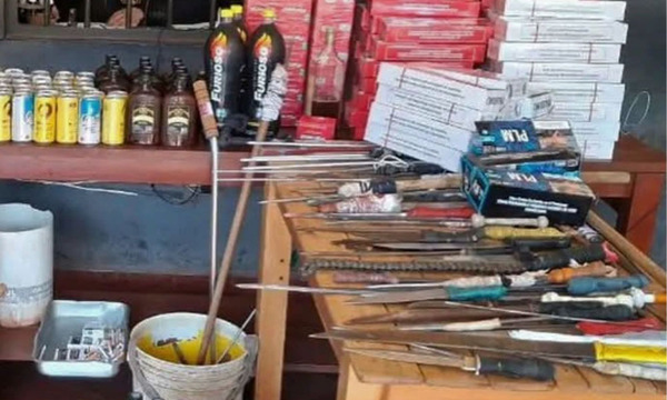Requisa en penal de PJC dejó más de 200 armas blancas, drogas y alcohol incautados - OviedoPress