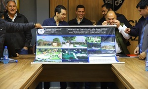 Inician trabajos de remodelación en la plaza San Isidro dentro del convenio con Itaipú - OviedoPress