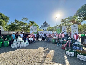 Itaipú impulsó minga ambiental y entregó insumos para Caacupé - ADN Digital