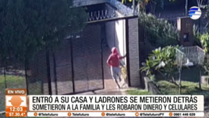 Entró a su casa y ladrones se metieron detrás