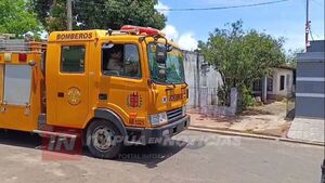 INCENDIO ESTRUCTURAL MOVILIZÓ A LOS BOMBEROS VOLUNTARIOS EN ENCARNACIÓN