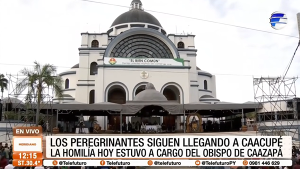 Miles de peregrinantes colman Caacupé 2025 en agradecimiento a la Virgen
