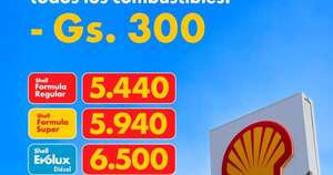 La Nación / Shell reduce hasta G. 300 por litro y potencia sus nuevas y  mejoradas Shell V-Power
