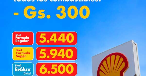 La Nación / Shell reduce hasta G. 300 por litro y potencia sus nuevas y  mejoradas Shell V-Power