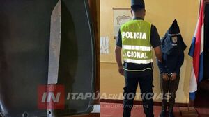  APREHENDEN A JOVEN POR HERIR A SU PADRE CON UN MACHETE EN LA PAZ