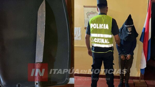  APREHENDEN A JOVEN POR HERIR A SU PADRE CON UN MACHETE EN LA PAZ