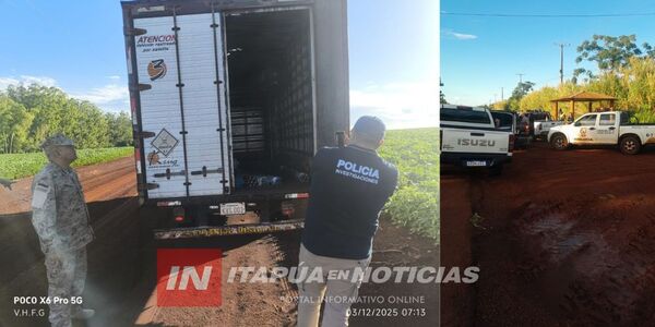 ROBAN CAMIÓN DE ENCOMIENDAS Y LO ABANDONAN SIN MERCADERÍAS EN CAPITÁN MEZA