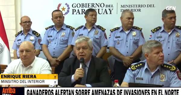 La Nación / Riera llama al diálogo ante amenaza de invasión de presuntos campesinos sin tierra