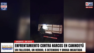 Toneladas de marihuana incautadas, un abatido, un herido y cinco detenidos en Canindeyú