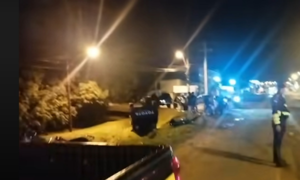 Difunden imágenes del circuito cerrado del accidente que dejó un joven fallecido en Coronel Oviedo - OviedoPress