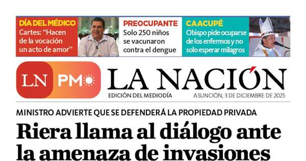 La Nación / LN PM: edición del 3 de diciembre