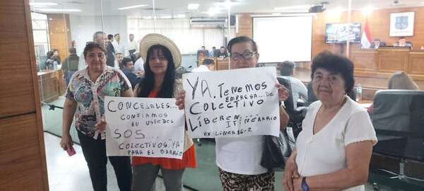 Asunción: Vecinos exigen que se libere itinerario de Línea 16-2  - Nacionales - ABC Color