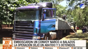 Emboscan y desarticulan convoy narco en Salto del Guairá
