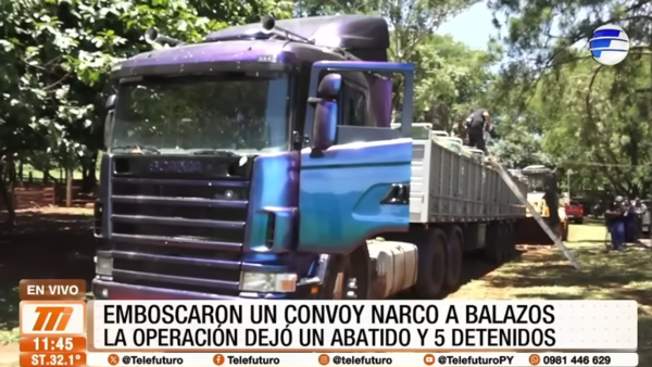 Emboscan y desarticulan convoy narco en Salto del Guairá
