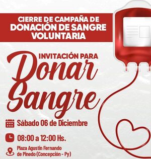 Cierre de campaña de donación voluntaria de sangre - Concepción al Día