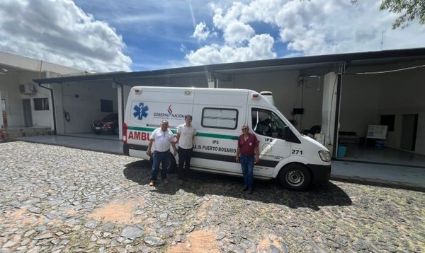 Habilitan servicio de ambulancia de Puerto Rosario para asegurados del IPS en San Pedro - ADN Digital