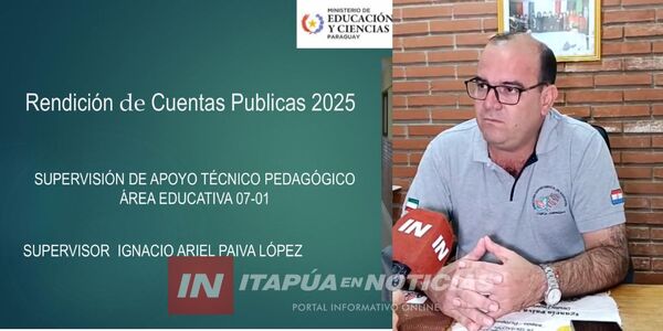 SUPERVISIÓN PEDAGÓGICA PRESENTARÁ RENDICIÓN ANUAL DE CUENTAS