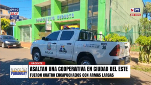 Violento asalto a una cooperativa de Ciudad del Este, banda armada roba un millonario botín