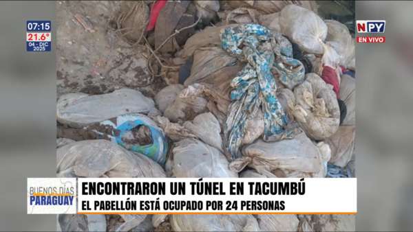 Descubren un túnel en un pabellón de la Penitenciaría de Tacumbú