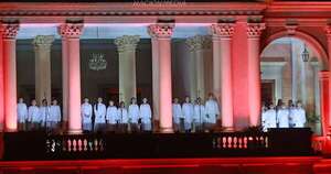 La Nación / Encendido navideño del Palacio de Gobierno reunió a 17.000 personas