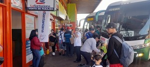 Terminal de Ómnibus de Encarnación registra aumento de pasajeros por fin de año