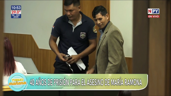 Condenan a 40 años de prisión al asesino de María Ramona