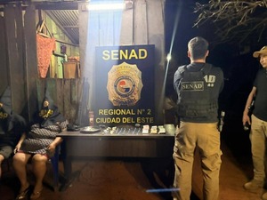 Allanamientos en Presidente Franco dejan dos detenidos y cocaína tipo crack incautada