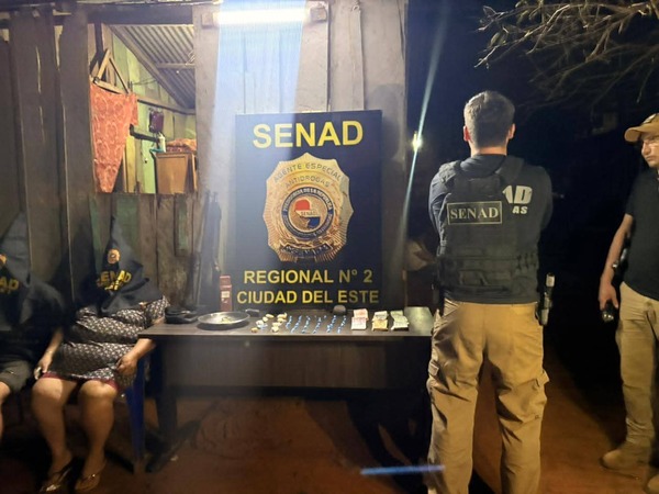 Allanamientos en Presidente Franco dejan dos detenidos y cocaína tipo crack incautada