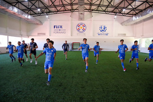 Sesión de entrenamientos de la Sub 16