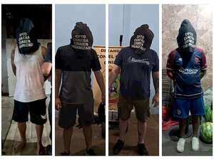 Detenidos y droga incautada en operativo fiscal-policial en el Abasto - Policiales - ABC Color