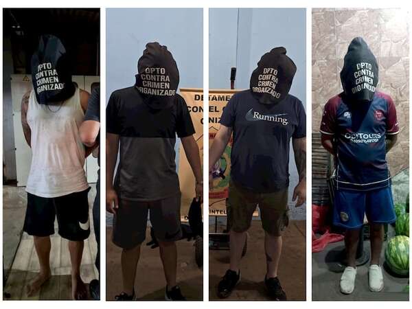 Detenidos y droga incautada en operativo fiscal-policial en el Abasto - Policiales - ABC Color