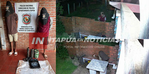 APREHENDEN A DOS JÓVENES EN CAMBYRETÁ Y RECUPERAN OBJETOS HURTADOS