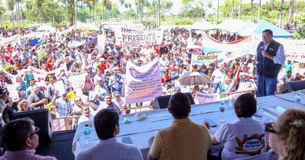 La Nación / Presidente del Indert recibió masivo apoyo campesino en Itá