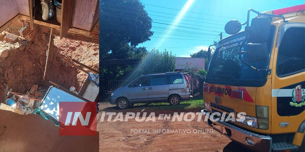 MUJER DE 72 AÑOS RESCATADA TRAS CAER EN UN POZO DENTRO DE SU VIVIENDA