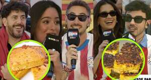 La Nación / Chipa guazú vs. sopa: la disputa de “Nadie Dice Nada” durante su visita a Paraguay