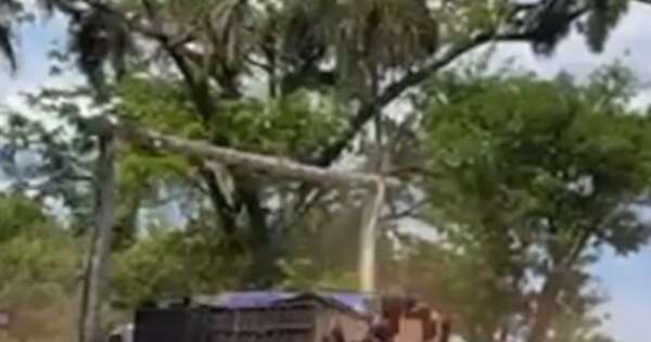 La Nación / Tensión en San Pedro: “sintierras” avanzan sobre barrera policial