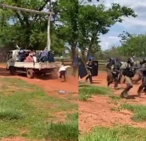 Enfrentamiento entre policías y campesinos deja heridos y detenidos en la exestancia Lucipar