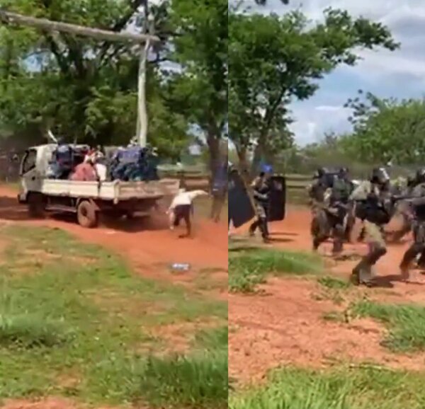 Enfrentamiento entre policías y campesinos deja heridos y detenidos en la exestancia Lucipar