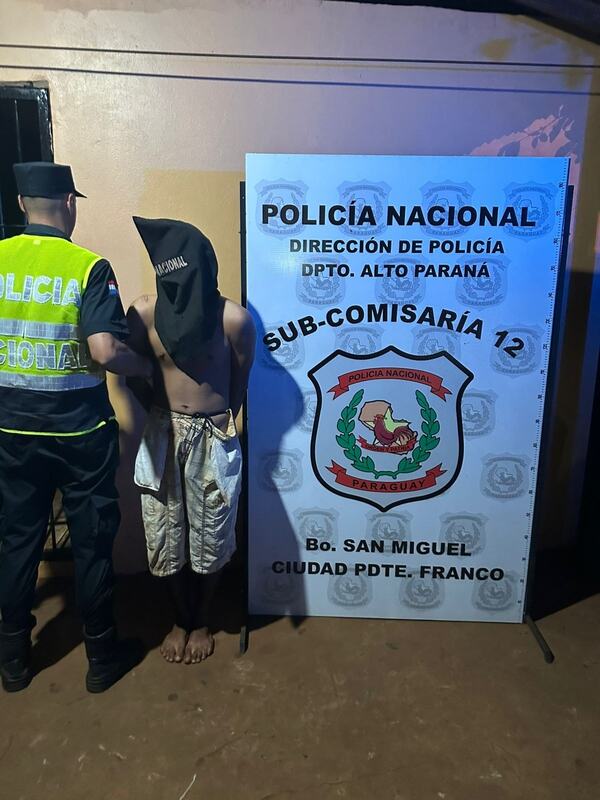 Detienen a sujeto denunciado de golpear a su madre y por hurto agravado