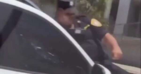 La Nación / Conductora prepotente causó accidente y arrastró a policía sobre su camioneta