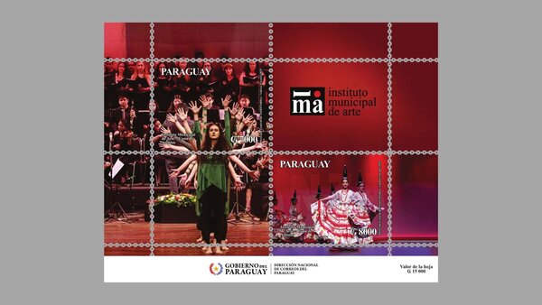 Lanzamiento de estampillas que celebran al IMA como semillero artístico