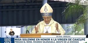 Monseñor de Caacupé exige erradicar el mal: "Cuando la corrupción toca fondo, todo se cae"