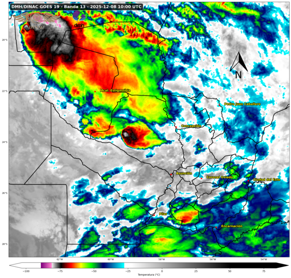 Emiten Boletín de alerta de tormentas que afecta a varios departamentos - ADN Digital