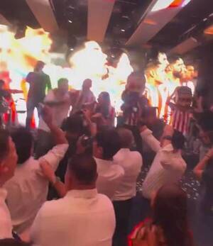 [VIDEO] Mañamí, el profe le metió al bailongo en la boda de Almirón