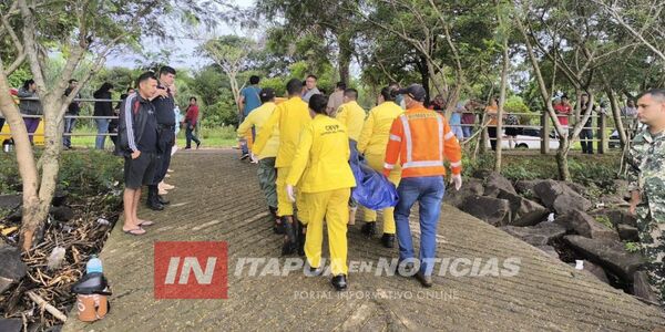 HALLAN EL CUERPO DE JOVEN QUE SE HABÍA LANZADO AL RÍO