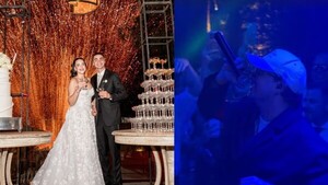 Almirón trajo hasta grupo internacional a su casorio