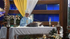Monseñor Pistilli invita a renovar la fe y fortalecer el corazón ante la Virgen de Itacuá