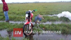 FALLECE JOVEN MOTOCICLISTA A CAUSA DE DESCARGA ELÉCTRICA EN SAN PEDRO DEL PARANÁ