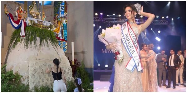 Popular / ¡Ganó la corona de Miss Paraguay y se fue a agradecer a la Virgen de Caacupé!