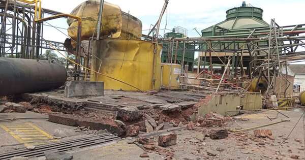 Diario HOY | Suspenden temporalmente actividades laborales en zona siniestra en fábrica de Capiatá